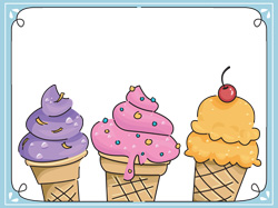 some types of ice cream