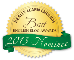 Best English Blog Awards 2013 Badge Green