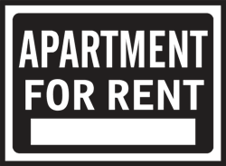 apartment for rent sign