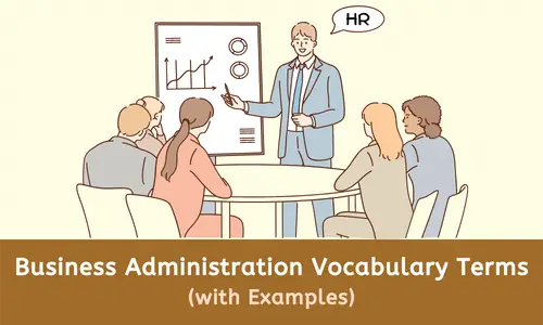 business administration vocabulary terms