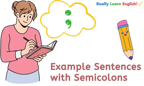 Example Sentences with Semicolons