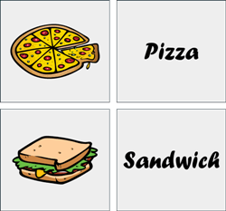 Food flashcards