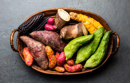 Fresh Latin American vegetables