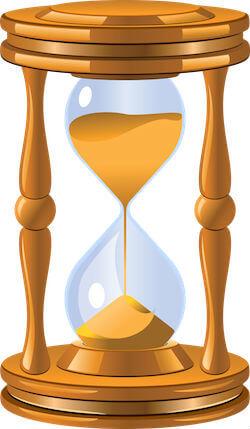 an hourglass