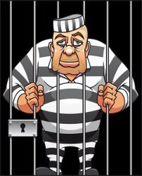 man in jail