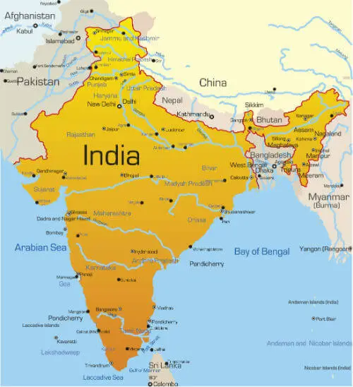 the Indian subcontinent