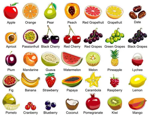 list of fruit names