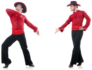 Man dancing spanish dances