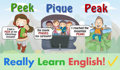 Peek Vs Pique Vs Peak What Is The Difference with Illustrations 
