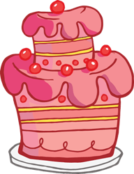 pink cake