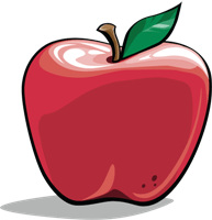 Una manzana roja