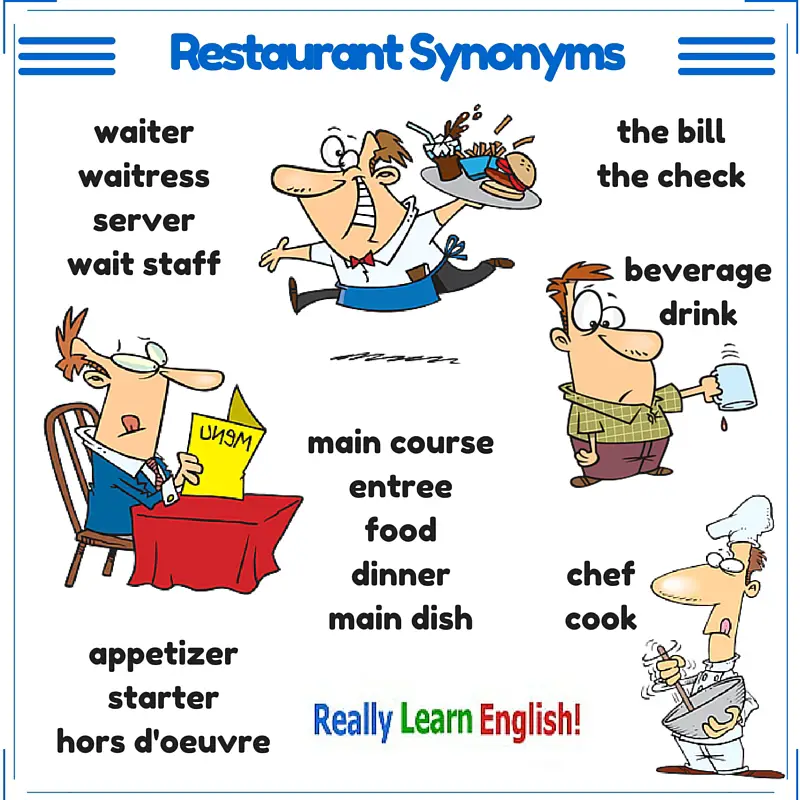 Restaurant synonyms