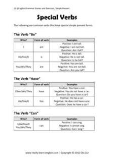 Simple Tenses