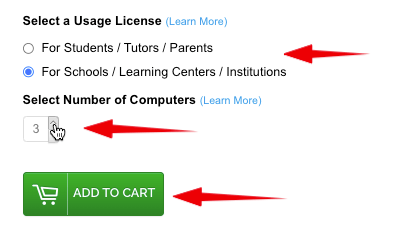 select purchase options