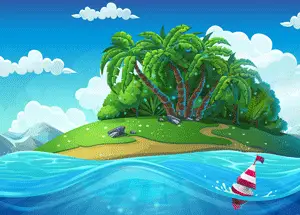 A tropical isle