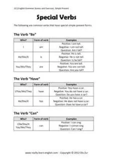 Simple Tenses